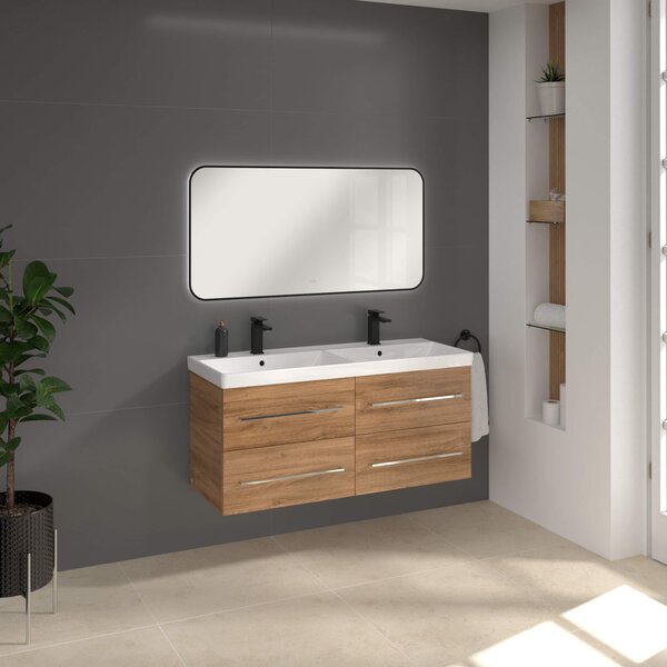 Villeroy & Boch oglindă 120x60 cm dreptunghiular cu iluminare negru A4901200