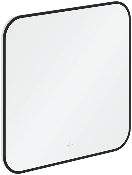 Villeroy & Boch oglindă 60x60 cm pătrat cu iluminare negru A4906000