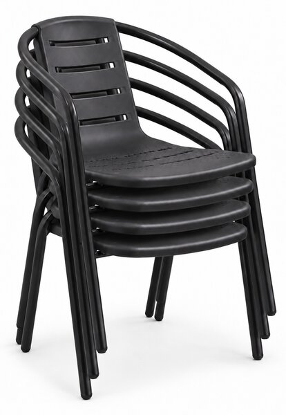 Scaun de bucătărie Nazare, negru