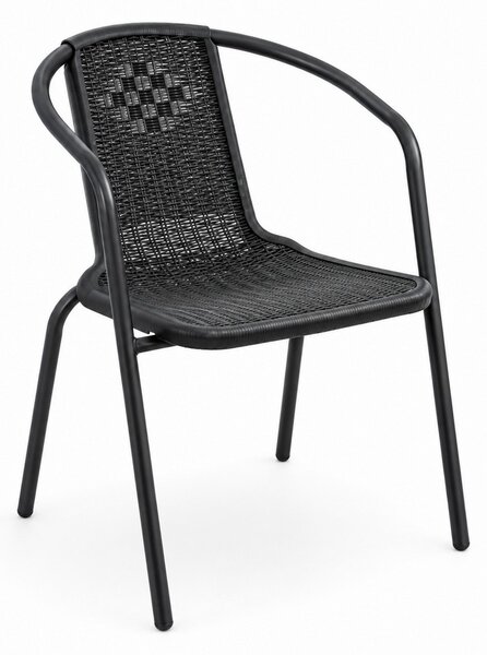 Scaun de grădină Bartica, negru