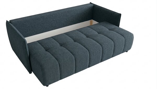 Canapea extensibila 3 locuri VELORA 215x103 cm, albastru inchis