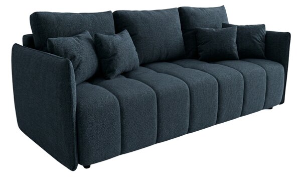 Canapea extensibila 3 locuri VELORA 215x103 cm, albastru inchis