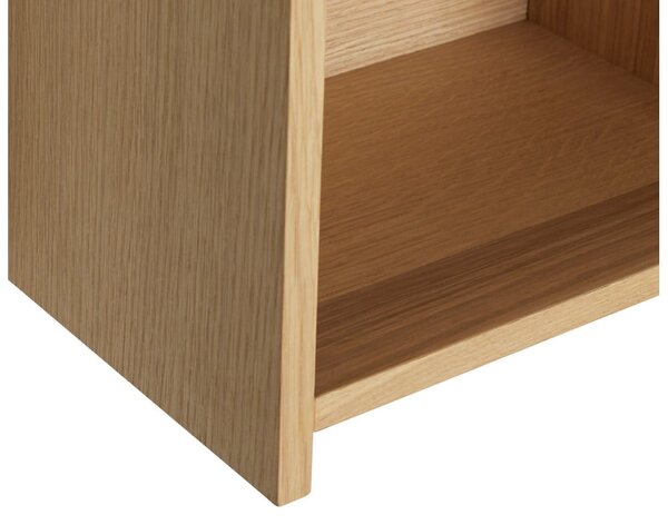 Raft în culoare naturală etajat cu aspect de lemn de stejar 80 cm Focal – Hübsch