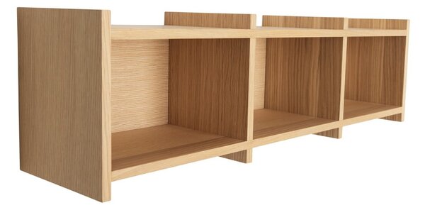 Raft în culoare naturală etajat cu aspect de lemn de stejar 80 cm Focal – Hübsch