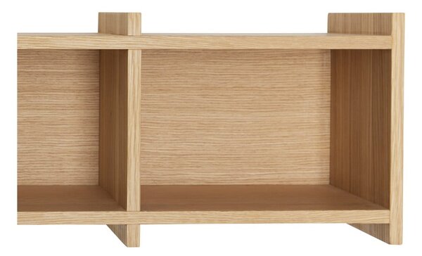 Raft în culoare naturală etajat cu aspect de lemn de stejar 80 cm Focal – Hübsch