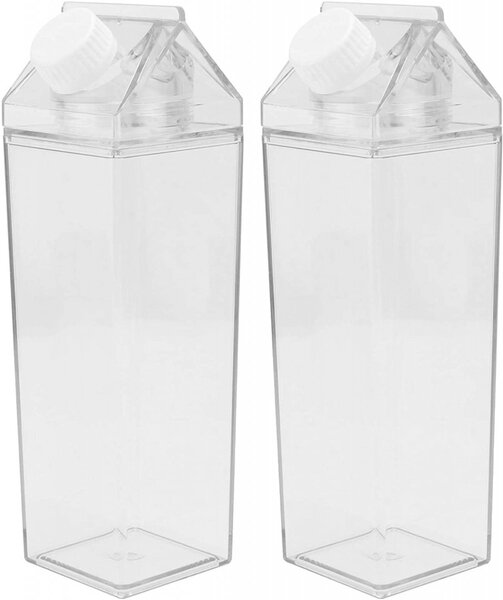 Set de 2 sticle pentru apa Cabilock, plastic, 22 x 6 x 6 cm, 500 ml