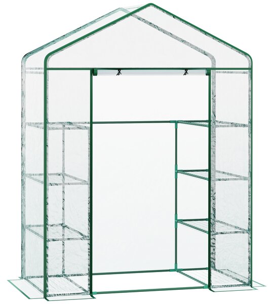 Sera de Gradina Dreptunghiulara Outsunny143x73x195cm | Aosom Romania