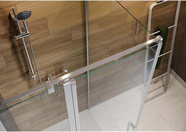 Cersanit Moduo, usa 1 canat pentru deschidere 80x195 cm, sticla transparenta 6mm, profil cromat, S162-020