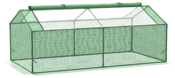 Outsunny Mini sera gradina pentru plante, sera Mica pentru Gradina pe 2 Nivele, pentru legume, fructe din PE, Verde | Aosom Romania