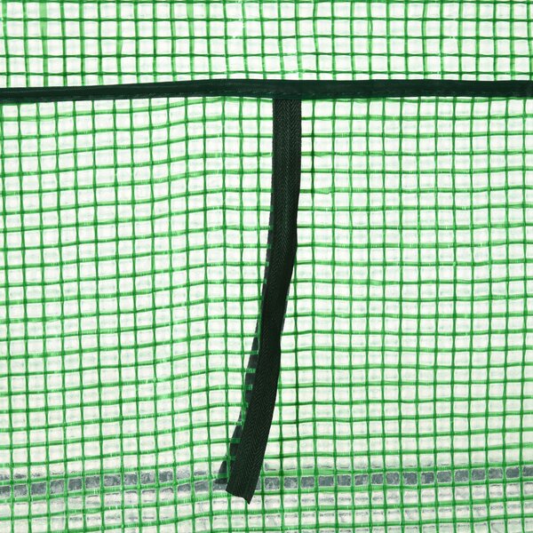 Outsunny Mini Seră de Grădină cu 2 Rafturi Metalice și Acoperiș PE, Seră Compactă pentru Balcon și Terasă, 69x49x91 cm, Verde | Aosom Romania