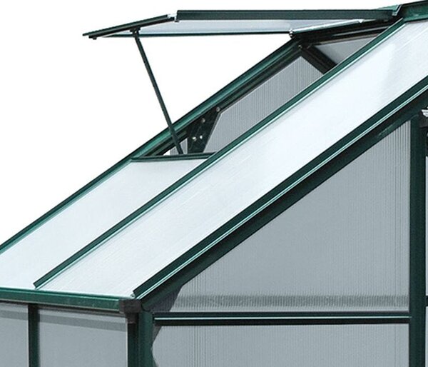Outsunny Sera pentru Plante Curte/Aer Liber Aluminiu Placa de Policarbonat cu Fereastra si Usa 6'x4'x7' | Aosom Romania