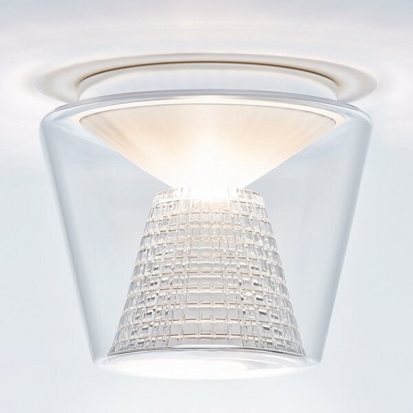 Serien Lighting serien.lighting Annex L - plafonieră LED de sticlă, reglabil, Transparent, Camera de zi / sufragerie, Sticlă, Design