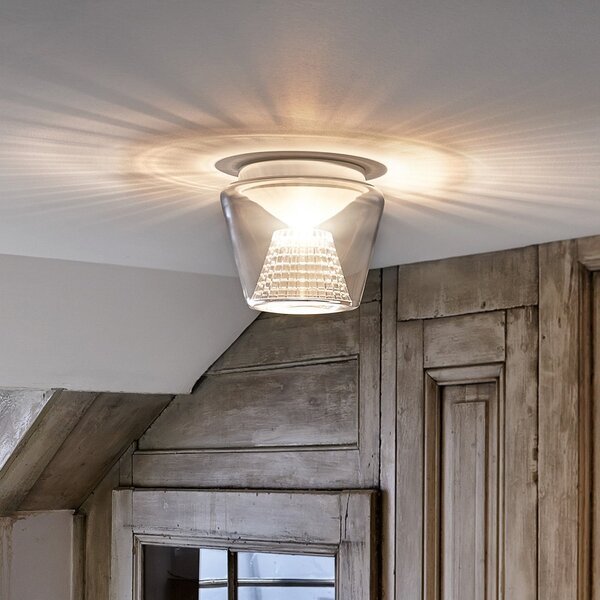 Serien Lighting serien.lighting Annex L - plafonieră LED de sticlă, reglabil, Transparent, Camera de zi / sufragerie, Sticlă, Design
