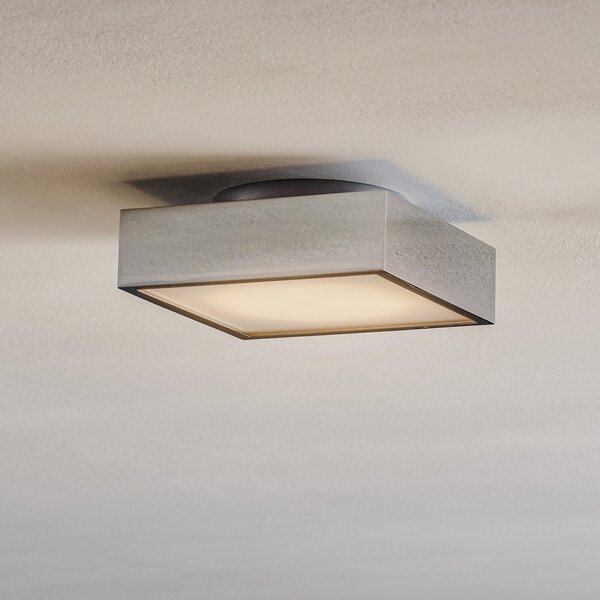 Decor Walther Cut plafonieră LED, cromată, 18x18cm, reglabil, Metalic, Baie, Metal, Modern