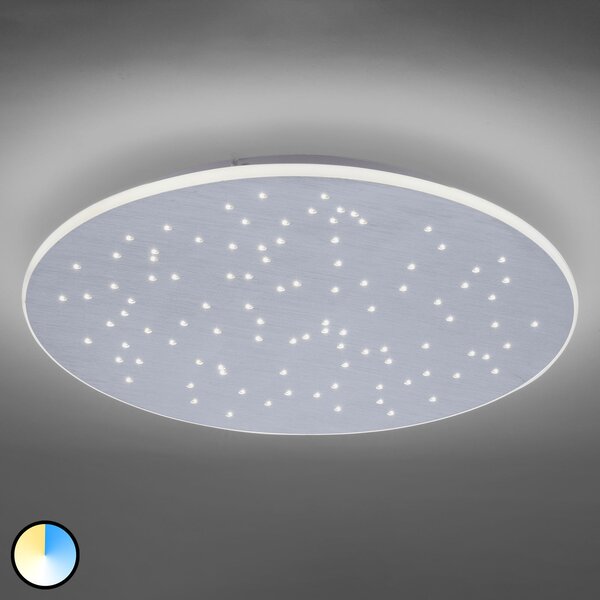 Q-Smart-Home Paul Neuhaus Q-NIGHTSKY plafonieră LED, rotundă, reglabil, Metalic, Camera de zi / sufragerie, Metal, Modern