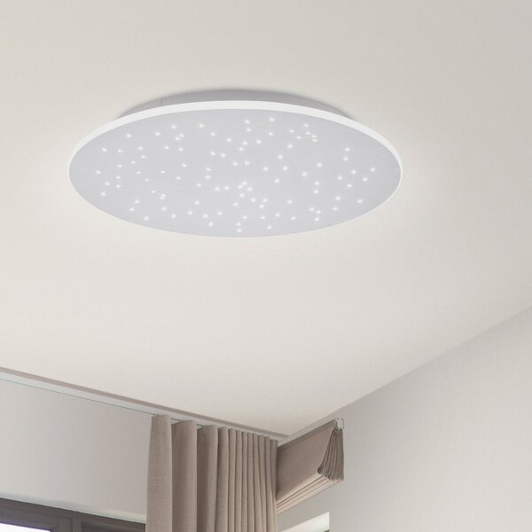 Q-Smart-Home Paul Neuhaus Q-NIGHTSKY plafonieră LED, rotundă, reglabil, Metalic, Camera de zi / sufragerie, Metal, Modern