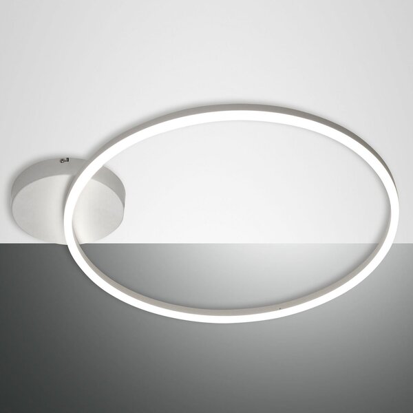Fabas Luce Plafonieră LED Giotto 1 bec, alb, reglabil, Alb, Camera de zi / sufragerie, Metal, Modern