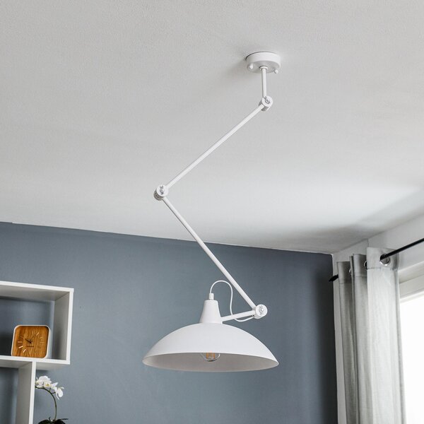 ALDEX Plafonieră 808 reglabilă, cu 1 bec, albă, reglabil, Alb, Camera de zi / sufragerie, Metal, Modern