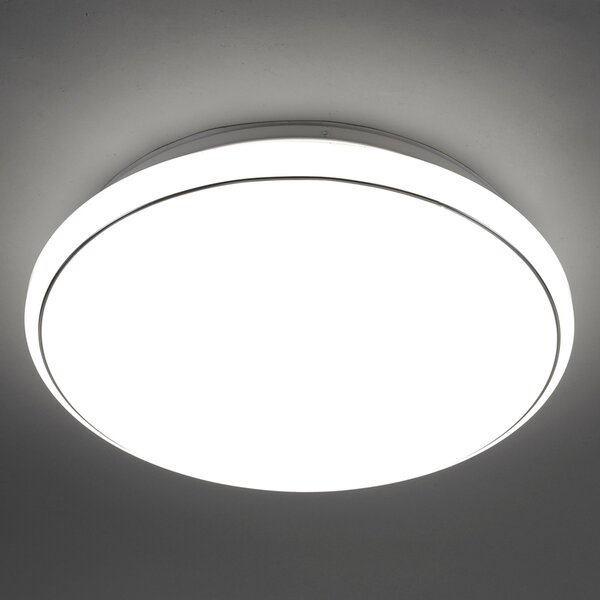JUST LIGHT. GmbH Jupiter plafonieră LED aspect cer înstelat 60 cm, reglabil, Alb, Camera de zi / sufragerie, Plastic, Modern