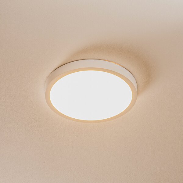 ORION Plafonieră LED Vika, rotundă, alb, Ø 23cm, Alb, Camera de zi / sufragerie, Metal, Modern