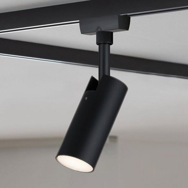 Paulmann URail Spot LED Tubo negru 3.000 K, Negru, Camera de zi / sufragerie, Metal, Modern