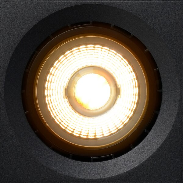 Lucide Spot LED pentru tavan Fedler unghiular negru, reglabil, Negru, Camera de zi / sufragerie, Metal, Modern