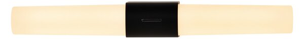 Nordlux Aplică perete LED baie Helva Double Basic, negru, Alb, Baie, Plastic