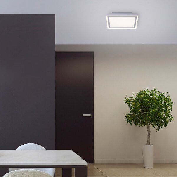 JUST LIGHT. GmbH Plafonieră LED Edging, tunable white, 31x31 cm, reglabil, Alb, Bucătărie, Plastic, Modern