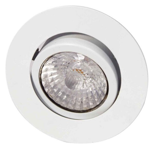 MEGAMAN Spot LED încastrat Rico, dim to warm, alb, reglabil, Alb, Hol, Metal, Modern, Corpuri de iluminat încastrate rotunde