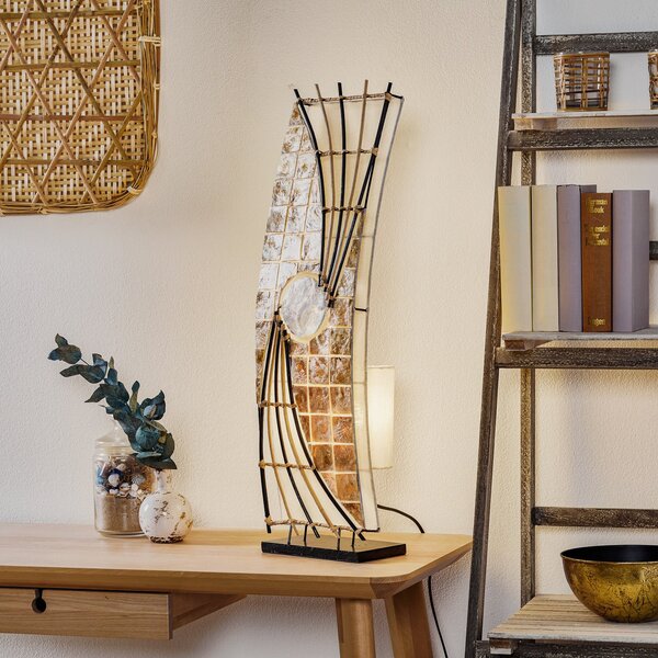 Woru Lampadar Quento, 70 cm, Bej, Camera de zi / sufragerie, Lemn, Design