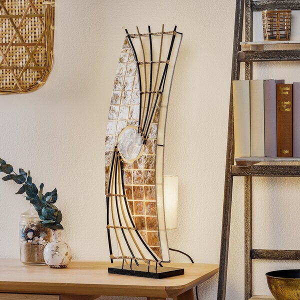 Woru Lampadar Quento, 70 cm, Bej, Camera de zi / sufragerie, Lemn, Design