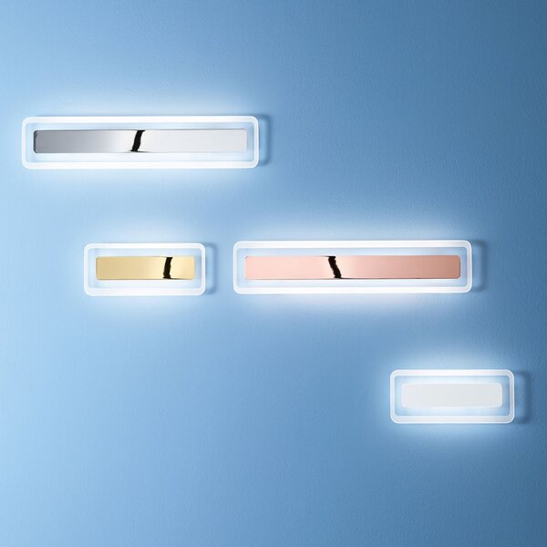 Linea Light Aplică de perete LED Antille auriu 31,4 cm, Auriu / Alamă, Camera de zi / sufragerie, Sticlă, Modern