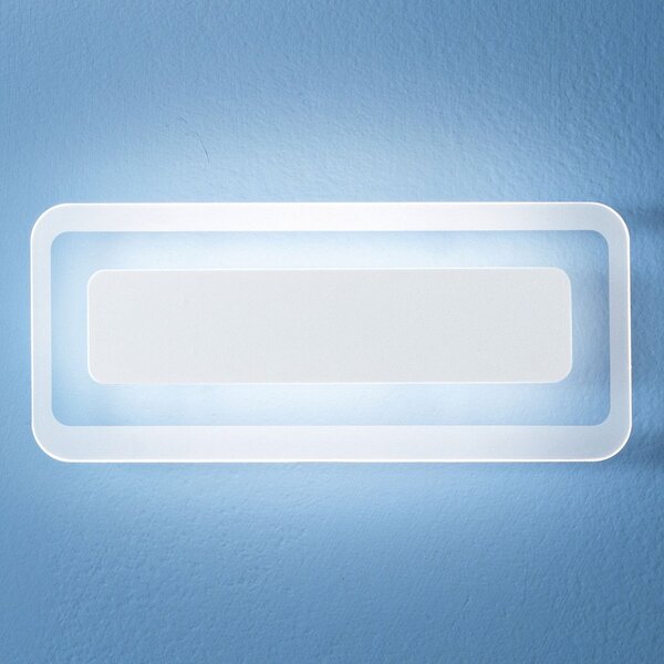 Linea Light Aplică de perete LED Antille alb 31,4 cm, Alb, Camera de zi / sufragerie, Sticlă, Modern