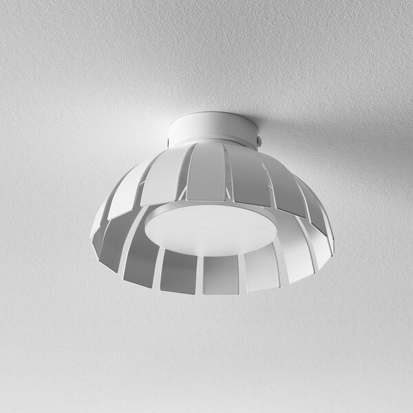 Marchetti Plafonieră de design cu LED-uri albe Loto, 20 cm, Alb, Camera de zi / sufragerie, Metal, Modern, Perete rotund
