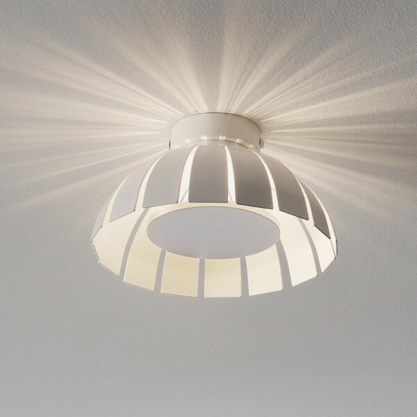Marchetti Plafonieră de design cu LED-uri albe Loto, 20 cm, Alb, Camera de zi / sufragerie, Metal, Modern, Perete rotund