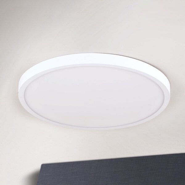 ORION Plafonieră LED Lero ultraplată Ø 40 cm, reglabil, Alb, Camera de zi / sufragerie, Metal, Modern