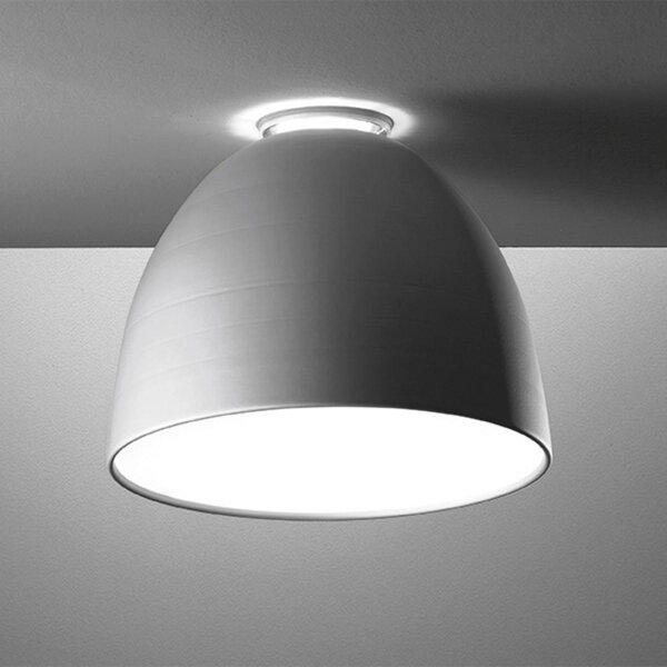 Artemide Nur Mini plafonieră, aluminiu, reglabil, Metalic, Camera de zi / sufragerie, Metal, Design