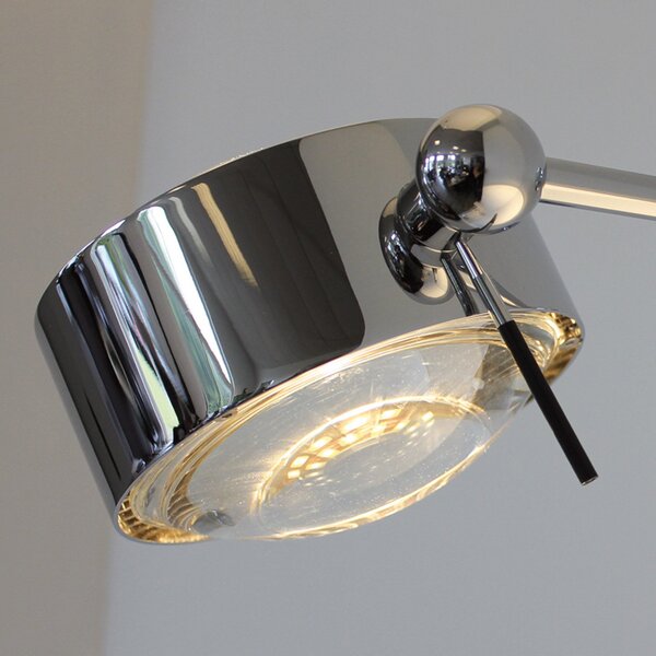 Top Light Aplică de perete PUK SIDES, 1 bec 30 cm crom, reglabil, Metalic, Camera de zi / sufragerie, Metal, Design, Perete forme speciale