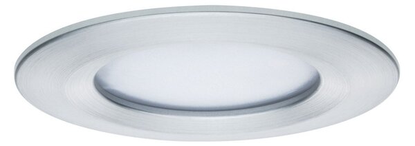 Paulmann set de 3 spoturi LED Slim Coin, dimabil, aluminiu, reglabil, Metalic, Hol, Metal, Modern, Plafon încastrat