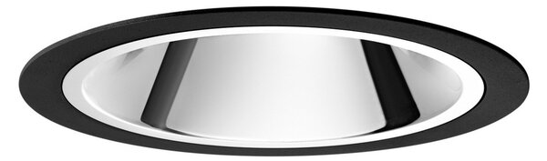 Egger Licht EGG DLS lumină încastrată Centro negru Ø 11,5 cm 3.000 K 75°, reglabil, Negru, Hol, Metal, Modern, Plafon încastrat