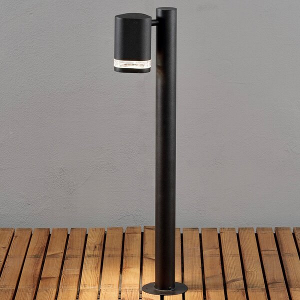 Konstsmide Lampă LED stâlpișor Modena, negru, Negru, Metal, Modern