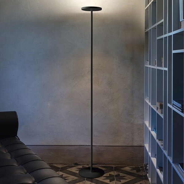 Linea Light Lampă de podea LED Joshua, negru, reglabil, Negru, Camera de zi / sufragerie, Metal, Modern