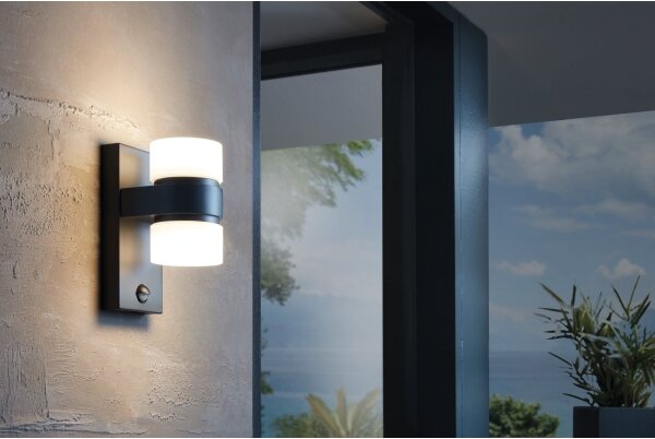 Eglo 96276 - LED Corp de iluminat perete exterior cu senzor ATOLLARI 2xLED/6W