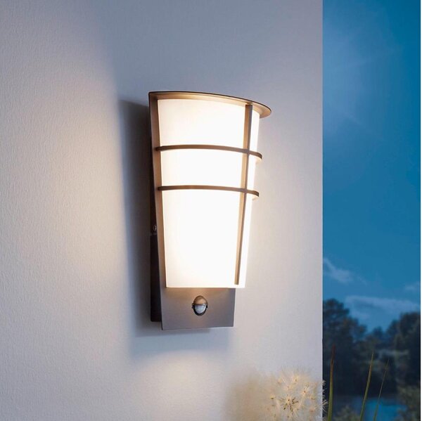 Eglo 96017-LED Aplica de perete pentru exterior cu senzor BREGANZO 1, 2xLED/2,5W, IP44