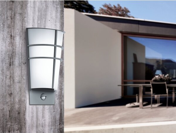 Eglo 96017-LED Aplica de perete pentru exterior cu senzor BREGANZO 1, 2xLED/2,5W, IP44
