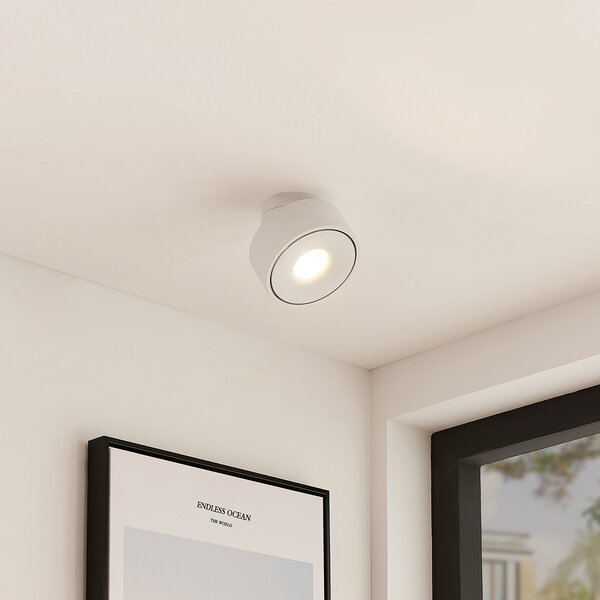 Arcchio Rotari plafonieră LED, alb, rotativă, metal, reglabil, Alb, Hol, Metal, Modern