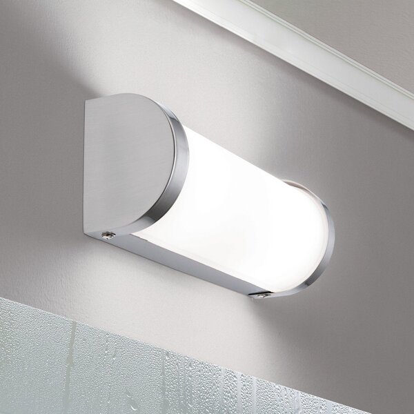 ORION Aplică de perete pentru baie Veti 25,5 cm, nichel, reglabil, Alb, Baie, Sticlă, Modern