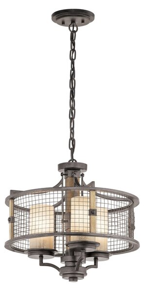 KICHLER Plafonieră Ahrendale transformabilă, reglabil, Metalic, Camera de zi / sufragerie, Metal, Casă de țară / Rustic, Candelabru
