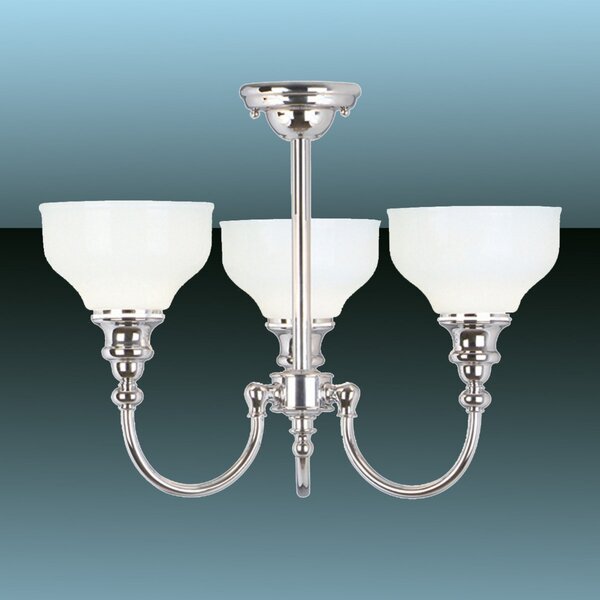 Elstead Plafonieră baie Cheadle 3 becuri, reglabil, Metalic, Baie, Metal, Modern