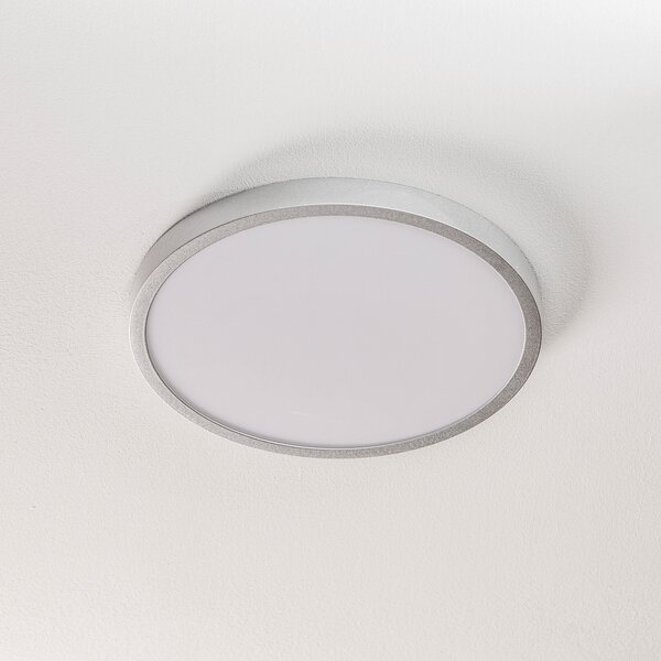 ORION Plafonieră LED Vika, rotundă, titan mat, Ø 30cm, Metalic, Camera de zi / sufragerie, Metal, Modern